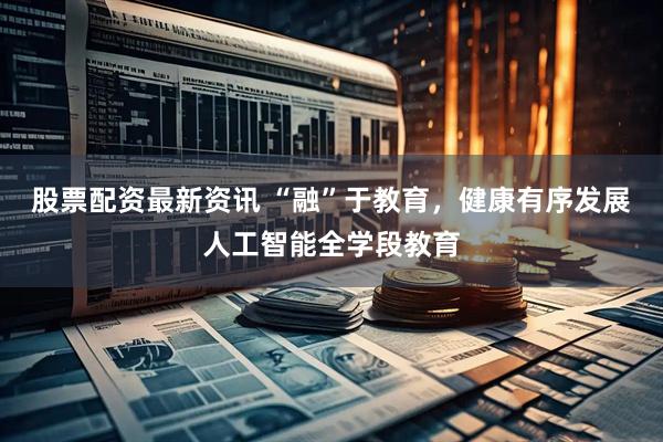 股票配资最新资讯 “融”于教育，健康有序发展人工智能全学段教育