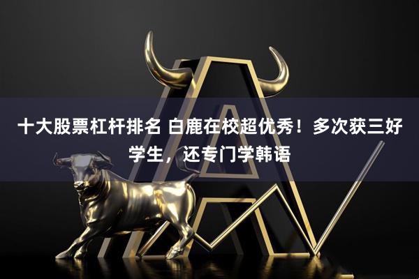 十大股票杠杆排名 白鹿在校超优秀！多次获三好学生，还专门学韩语